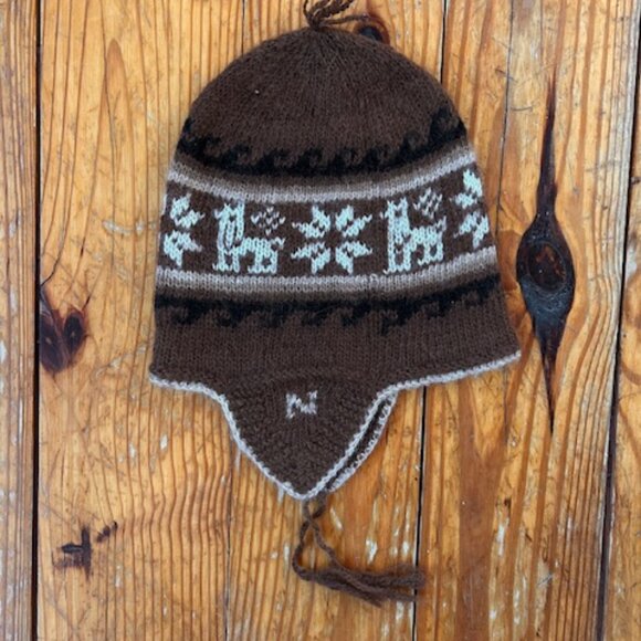 Unisex Soft Alpaca Peruvian Ear Flap Knit Hat main image 8